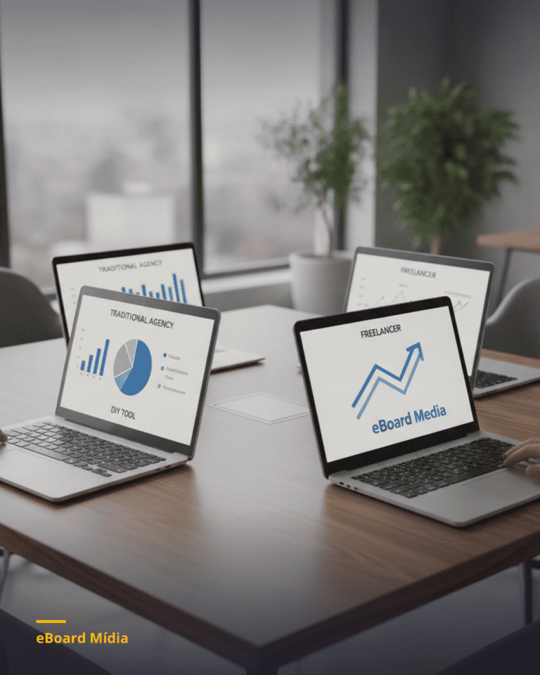eBoard Mídia vale a pena? Comparativo com agência e ferramentas